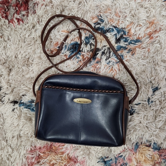 Vintage Handbags - Vintage 90s Liz Claiborne Faux Leather Purse Bag Mini 1990s Preppy Academia Y2K